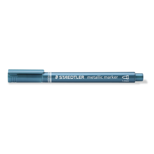 PENNARELLO STAEDTLER METALLIC PEN 1-2 MM - AZZURRO