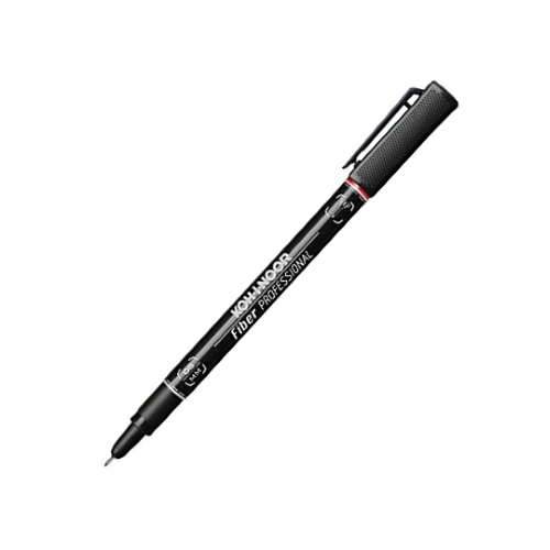 PENNARELLO IN FIBRA KOH-I-NOOR FIBER PROFESSIONAL - 0.5 MM ROSSO