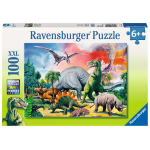 PUZZLE 100 PEZZI XXL FRA I DINOSAURI - 6+