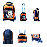 ZAINO TROLLEY LYON GAMER PANINI - ARANCIO/NERO 