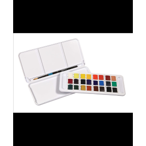 TRAVEL SET AQUAFINE WATERCOLOUR DALER ROWNEY - SET DA VIAGGIO ACQUERELLI - 24 PCS