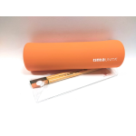 ASTUCCIO TOMBOLINO IN SILICONE TINTA UNITA CON DUE STABILO POINT 88 IN OMAGGIO - ARANCIONE FLUO
