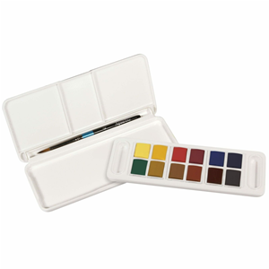 TRAVEL SET AQUAFINE WATERCOLOUR DALER ROWNEY - SET DA VIAGGIO ACQUERELLI - 12 PCS