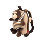 MINI ZAINO ASILO REVERSIBILE CON PELUCHE PERLETTI TOYS - MAX