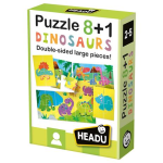 PUZZLE 8+1 DINOSAURS HEADU - 2-4 ANNI