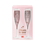 SET DUE CALICI FLUTE CHEERS TO LOVE - SPACE