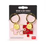 PORTACHIAVI IN METALLO SMALTATO - PUZZLE -  WHAT A KEY RING!