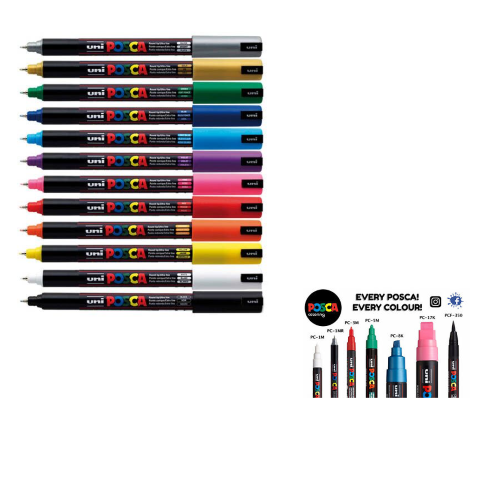 PENNARELLO PUNTA FINE  PC-1MR UNIPOSCA