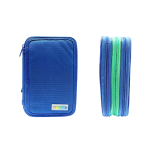 ASTUCCIO CORREDO 3 ZIP SACCUCCIOLI LEBEZ - BLU ZIP VERDE