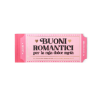 BLOCCHETTO DA 24 VOUCHER BUONI ROMANTICI PER LA MIA DOLCE METÀ LEGAMI