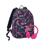 ZAINO SEVEN THE DOUBLE SKULL GIRL- REVERSIBILE CON CUFFIE
