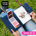 KIT DI PITTURA AD ACQUERELLO TRAVEL VIVIVA 