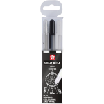 PENNA SAKURA GELLY SET 3 PEZZI BIANCO/NERO/TRASPARENTE