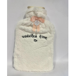 BORSA DELL'ACQUA CALDA PELUCHE - BIANCO 