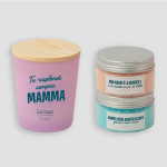 KIT DI COCCOLE PER MAMMA - SALI DA BAGNO + CANDELA