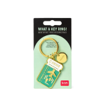 PORTACHIAVI IN METALLO SMALTATO WHAT A KEY RING! - TRAVEL