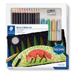SET DA DISEGNO BLACK AND WHITE STAEDTLER 