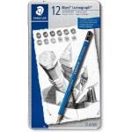 SET 12 MATITE GRAFITE MARS LUMOGRAPH STAEDTLER - 6B / 4H