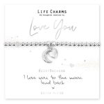 BRACCIALETTO LIFECHARM - I LOVE YOU TO THE MOON AND BACK 