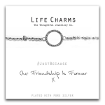 BRACCIALETTO LIFECHARM - OUR FRIENDSHIP IS FOREVER