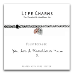 BRACCIALETTO LIFECHARM - YOU ARE A MARVELLOUS MUM