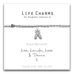 BRACCIALETTO LIFECHARM - LIVE, LAUGH, LOVE & DANCE