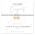 BRACCIALETTO LIFECHARM - I WANTED TO SAY CONGRATULATIONS