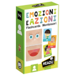 FLASHCARDS MONTESSORI EMOZIONI E AZIONI HEADU - 1-4 ANNI