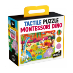 TACTILE PUZZLE MONTESSORI DINO HEADU - 1+ ANNI