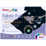 COLORI PER STOFFA SPARKLING FABRIC FUN SCATOLA 8 COLORI PENTEL