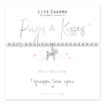 BRACCIALETTO LIFECHARMS - PUGS AND KISSES 