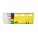 SET 4 PENNARELLI ARTLINE DECORITE PUNTA TONDA 1.0 - TROPICAL TONES