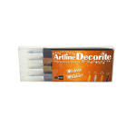 SET 4 PENNARELLI ARTLINE DECORITE PUNTA TONDA 1.0 - MODERN METALLICS