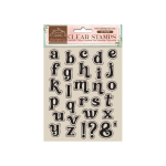 TIMBRO ACRILICO CLEAR STAMPS CM 14X18  STAMPERIA - ALFABETO