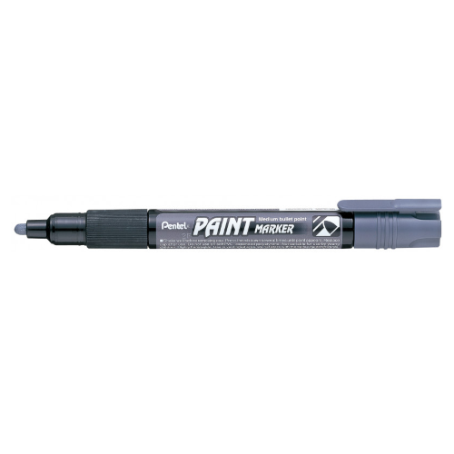 PENNARELLO PAINT MARKER PUNTA 4,6MM BULLET PENTEL -  GRIGIO