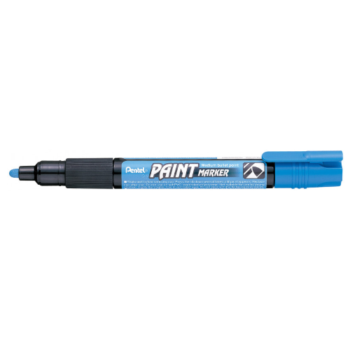 PENNARELLO PAINT MARKER PUNTA 4,6MM BULLET PENTEL - AZZURRO