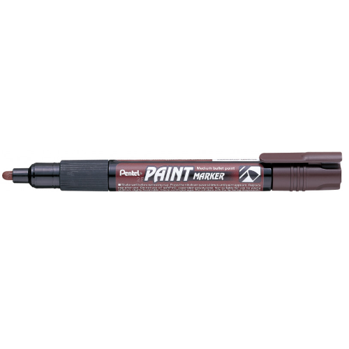 PENNARELLO PAINT MARKER PUNTA 4,6MM BULLET PENTEL - MARRONE