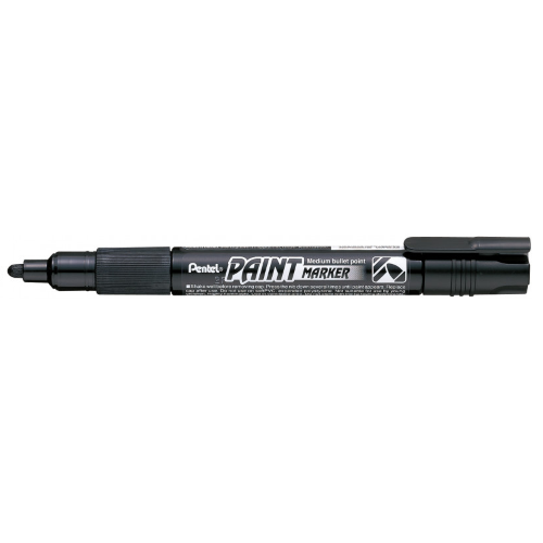 PENNARELLO PAINT MARKER PUNTA 4,6MM BULLET PENTEL - NERO
