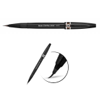 PENNARELLO BRUSH SIGN PEN ARTIST PENTEL- MARRONE
