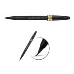 PENNARELLO BRUSH SIGN PEN ARTIST PENTEL- GIALLO OCRA