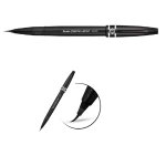 PENNARELLO BRUSH SIGN PEN ARTIST PENTEL- NERO