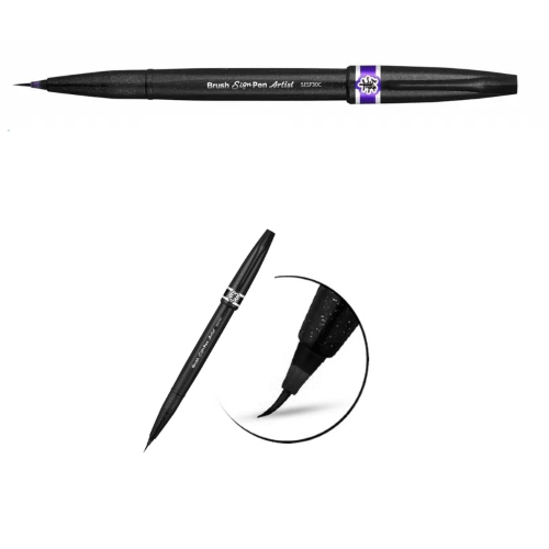 PENNARELLO BRUSH SIGN PEN ARTIST PENTEL - VIOLA