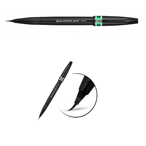PENNARELLO BRUSH SIGN PEN ARTIST PENTEL - VERDE