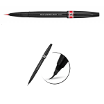 PENNARELLO BRUSH SIGN PEN ARTIST PENTEL - ROSSO