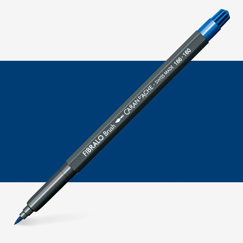 PENNARELLI ACQUERELLABILI BRUSH FIBRALO CARAN D'ACHE - 160 COBALT BLUE