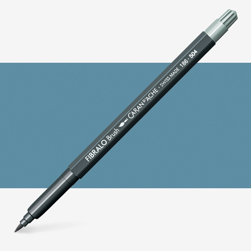PENNARELLI ACQUERELLABILI BRUSH FIBRALO CARAN D'ACHE - 504 PAYNE'S GREY