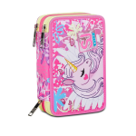 ASTUCCIO ORGANIZZATO SEVEN 3 ZIP GIRL- UNICORN LED 